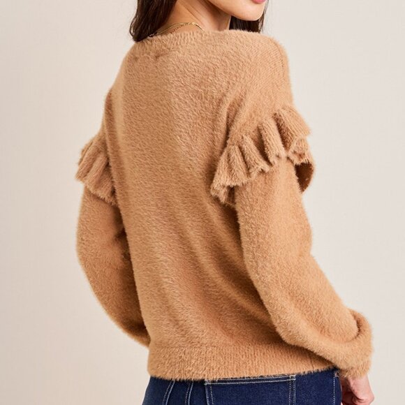 Marcie Ruffle Sweater (Small) - Picture 3 of 3